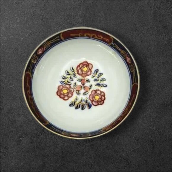 Vintage Japan Gold Imari Porcelain Serving Bowl - Picture 2 of 11